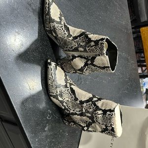 Women’s snake skin 2 inch boots